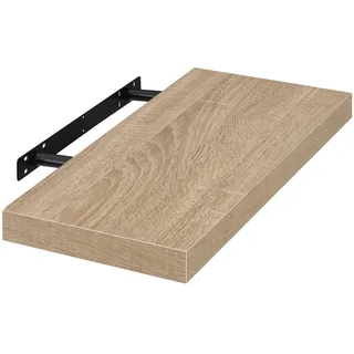 EUGAD Wandregal Wandboard Buchregal Hängeregal DVD CD Regal Holz Board 40cm Eiche 0114QJ