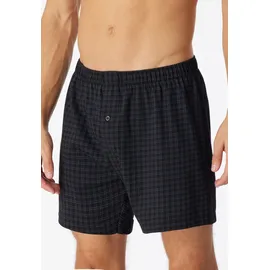 SCHIESSER Boxershorts Cotton Casual kariert schwarz M 2er Pack