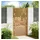 vidaXL Gartentor 105 x 180 cm Braun/Stahl