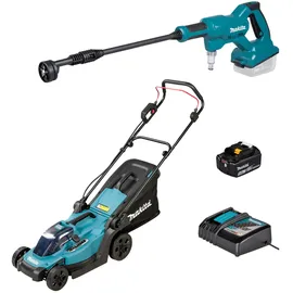 Makita DLX2583T Werkzeugset Akku-Rasenmäher, Akku-Hochdruckreiniger