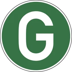 Hinweisschild, geräuscharme LKW (Deutschland), Ø220mm, Folie - 220 mm Folie selbstklebend