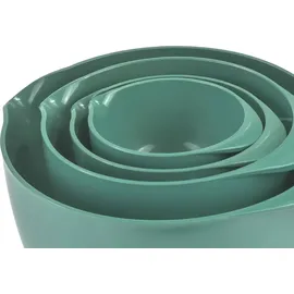 Rosti Rührschüssel Set 4tlg. mit Deckel, Margrethe türkis Nordic Green, 0,25+0,5+1,5+3,0L