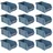 GarPet Stapelboxen Schraubenbox Lagerboxen Stapelboxen Werkstatt Sichtlagerboxen klein groß Set Wandhalterung Wand 12x Stapelbox Gr.2 Sichtlagerkasten Lager Stapel Box Sortiment Kasten