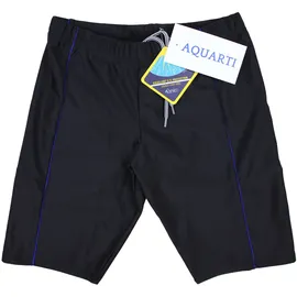 Aquarti Badehose Aquarti Herren Lange Badehose Schwarz/Blau L