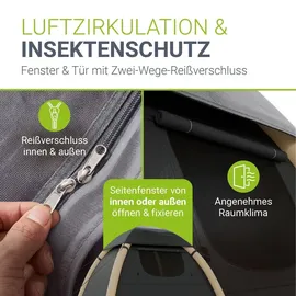 Juskys EasyFlow M Dunkelgrau/Khaki