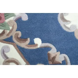 THEKO Ming Handtuftteppich 150 x 150 cm Blau