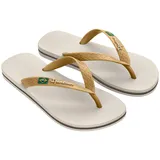 IPANEMA CLAS Brasil II Fem Zehentrenner, 8010 beige/Gold, 35/36 EU, Damen Zehentrenner