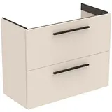 Ideal Standard i.life S Möbel-Waschtischunterschrank T5295NF 2 Auszüge, 80 x 37,5 x 63 cm, sandbeige matt