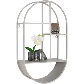 House Nordic Wandregal 35 x 60 x 15 cm Grau