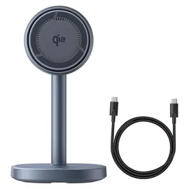 Baseus Orbit 2 Pro Smartphone-Halterung, kabelloses Laden, iPhone-Belüftung, 20 W, Grau