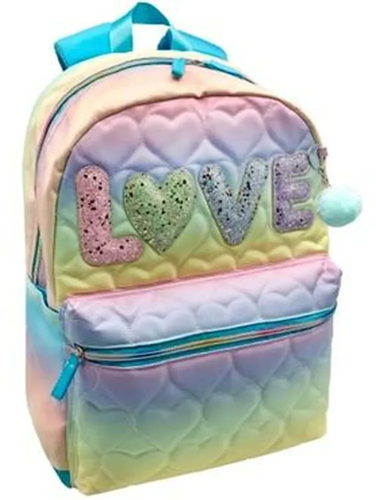 Schulrucksack Blin-Blin Love türkis 42 x 31 x 14 cm