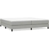 vidaXL Boxspringbett 200 x 200 cm hellgrau