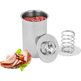 BROWIN Rostfreier Schinkenkocher Edelstahl | Schinkernpresse | Schinkenform Kochschinkenform für gesundes hausgemachtes Fleisch Presse