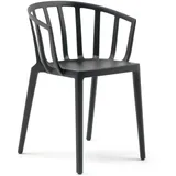 Kartell - Venice Mat Stuhl, schwarz