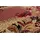 Tapiso Teppich 140 x 200 cm Rot/Beige