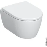 Geberit iCon Wand-WC Tiefspüler, verkürzte Ausladung, geschlossene Form, Rimfree weiß