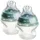 TOMMEE TIPPEE Babyflaschen, Natural Start Anti-Kolik-Babyflasche aus Silikon mit brustähnlichem Sauger für einen langsamen Flüssigkeitsfluss, 150 ml, ab 0 Monate, selbst sterilisieren, 2 Stück
