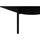 Massivmoebel24 Barcelona TV-Board 200x36x51 cm Schwarz/Marmor Weiß Holz