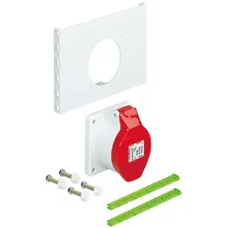 Spelsberg 07228001 Steckdosenflansch, Schutzart IP44, Schlagfestigkeit IK08, Schutzklasse II, halogenfrei GSF 280