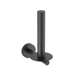 WENKO Toilettenpapier-Ersatzrollenhalter Bosio Black, rostfrei 24262100 , 1 Stück