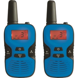 Lexibook TW43 5km Walkie-Talkies, wiederaufladbare Batterien, digitaler Sound, Indoor-und Outdoor-K (5 km), Walkie-Talkie, Blau, Schwarz