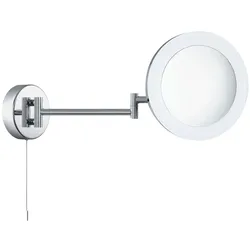 Badezimmerspiegel, Rasierspiegel, 3-Fach Vergrösserung, Ip44, Chrom, Gefrorene Außenseite