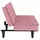 vidaXL Schlafsofa mit Getränkehaltern Rosa Samt