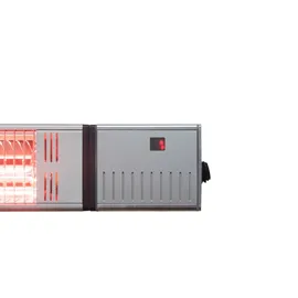 Jet-Line Elektrische Heizlampe Terrassenlampe 54,7 x 12,7 x 9 cm PEGASUS Silber Wandmontage elektrisch Wärme für Terrasse