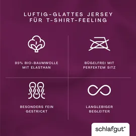 schlafgut Knitted Jersey Lila 135 x 200 cm + 80 x 80 cm