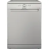 Indesit D2F HK26 S Spülmaschine 60 cm Freistehend, 14 Stellen, E-Klasse, 6 Programme, silber