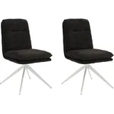 Home affaire Esszimmerstuhl Valencia (Set, 2 St), verschiedene Gestelle in Holz oder Metall schwarz