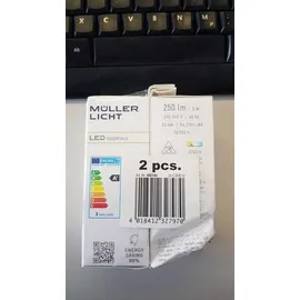 Müller-Licht LED-Kerze 3W E14 2er Pack (400140)