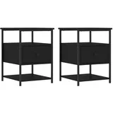 vidaXL Nachtschrank 40 x 42 x 56 cm Schwarz