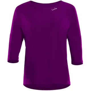 Winshape Damen Functional Light and Soft 3⁄4-arm Top Dt111ls Yoga-Shirt, Dark-Plum, XL