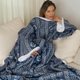 Snuggie - Decke mit Ärmeln - Fleecedecke - Fleecedecke mit Ärmeln - Extra Warm - TV-Decke - 100% Polyester - Doppelt gefüttert - Hausarbeit - 180 x 130 cm - Hoodie-Decke für Zuhause