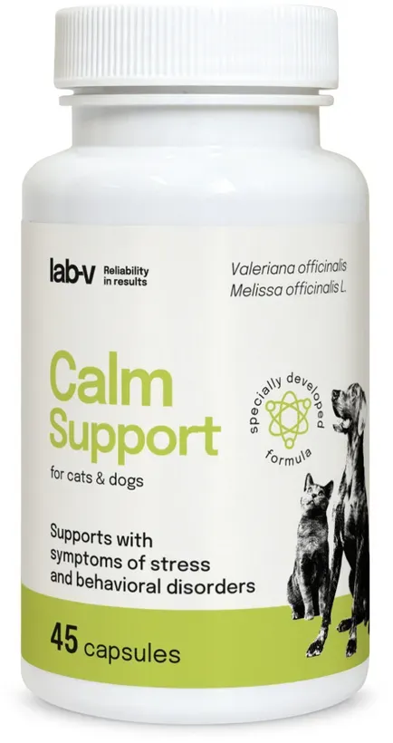 LAB-V Calm Support - Unterstützung bei Symptomen von Stress und Verhaltensstörungen 45 Kapseln (Rabatt für Stammkunden 3%)