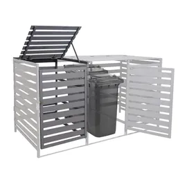 MCW Mülltonnenbox H62 67 x 114 cm grau