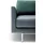 creation by rolf benz 4-Sitzer "CR.414, Designsofa, Loungesofa", blau (blaugrau), B:240cm H:91cm T:106cm, CREATION BY ROLF BENZ, Sofas, Wahlweise aus Leder oder Chenille