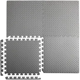 BestLivings Poolbodenschutzmatte, Anthrazit, Kunststoff, 52x52 cm, strapazierfähig, Teppiche & Böden, Bodenbeläge, Bodenzubehör, Bodenschutzmatten