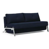 INNOVATION LIVING TM Schlafsofa Cubed Klappsofa, hochwertige Schlaffunktion, Design und extra Komfort, Frontauszug, sehr platzsparend, abgewinkelt Sitzen, waagerecht liegen blau