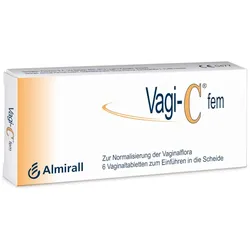 Vagi-C fem Vaginaltabletten bei bakterieller Vaginose 6 St Vaginaltabletten