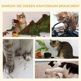 PawHut Kratzbaum 92 cm dunkelgrau