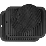 FELIXLEO Abtropfmatte Silikonmatten-Set 4 Stück, 30X23cm +17.2cm hitzebeständige Matte