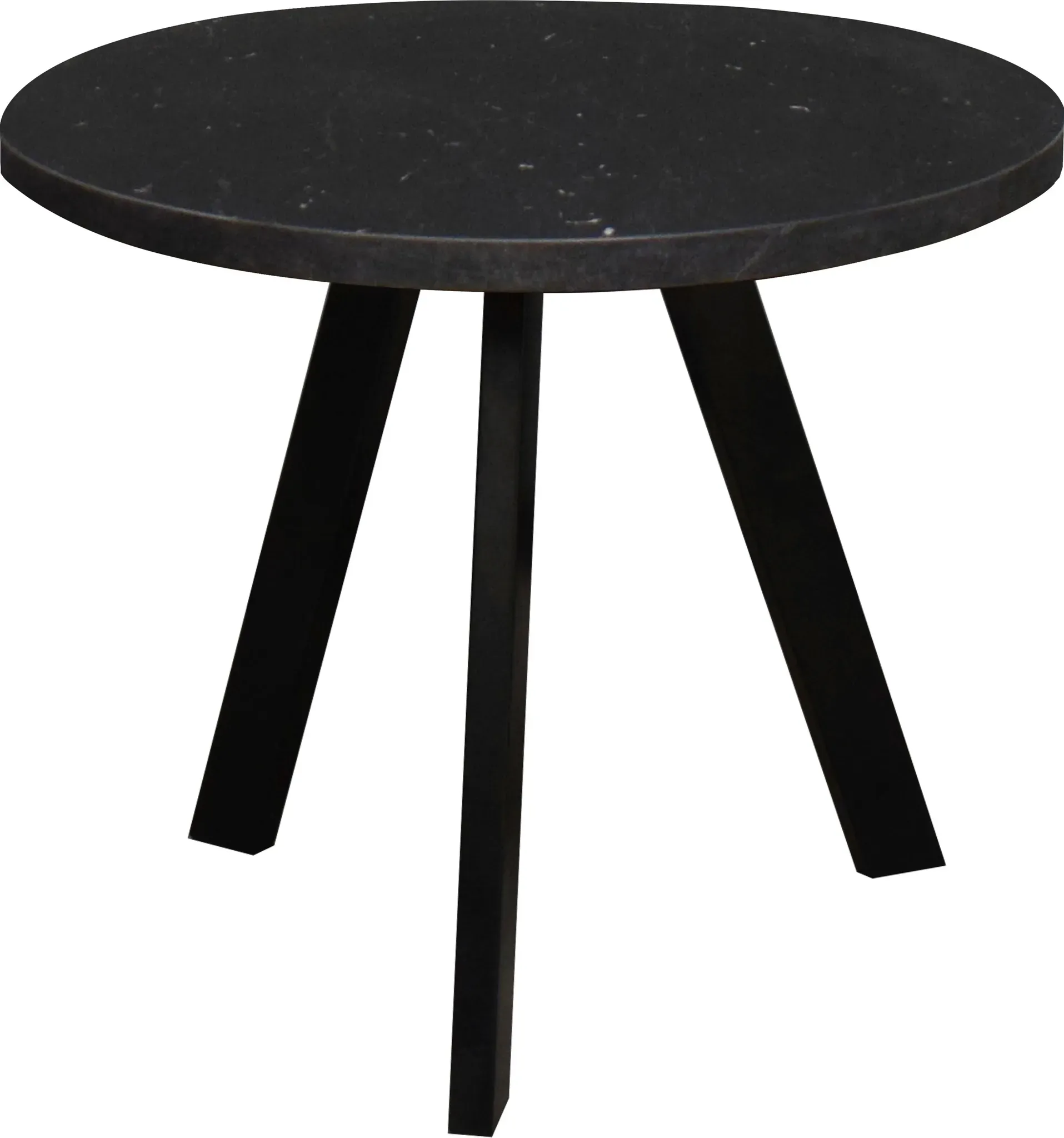 Couchtisch MÄUSBACHER "Couchtisch rund", ker opt schw, schwarz, keramik optik schwarz, H:50,5cm, Tische, Couchtisch rund Durchmesser 60cm, Metallgestell