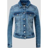 QS - Klassische Jeansjacke mit Brustpattentaschen, blau, L