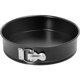 ORIGINAL KAISER Classic Springform 30 cm rund, Flachboden, runde Backform antihaftbeschichtet, Kuchenform auslaufsicher, schwarz