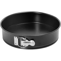 ORIGINAL KAISER Classic Springform 30 cm rund, Flachboden, runde Backform antihaftbeschichtet, Kuchenform auslaufsicher, schwarz
