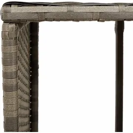 vidaXL Whirlpool-Umrandung Grau Poly Rattan und Massivholz Akazie