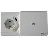 EVOline EVOline® Square80 mit Qi-Ladefunktion ohne Datenanschluss weiß
