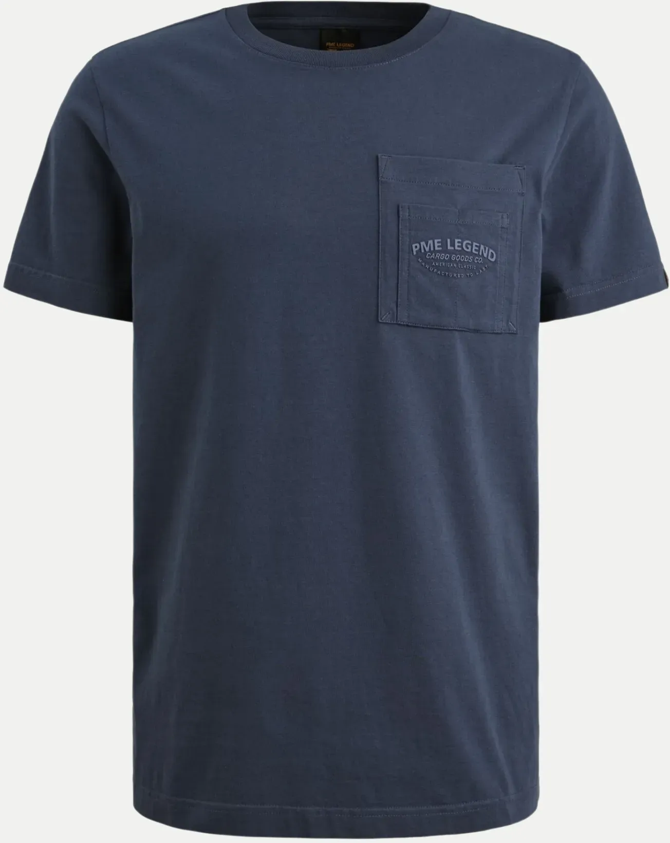 T-Shirt mit Brusttasche Blau M